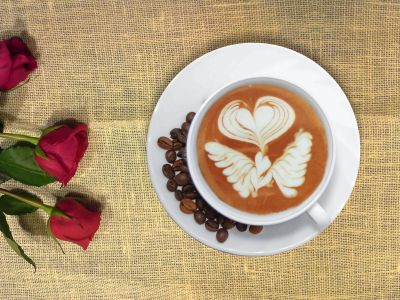 coffee and flower