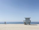 beach with lifeguards