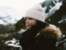 lady with winter hat