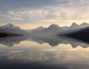 lake mcdonald landscape panorama sunset 158385