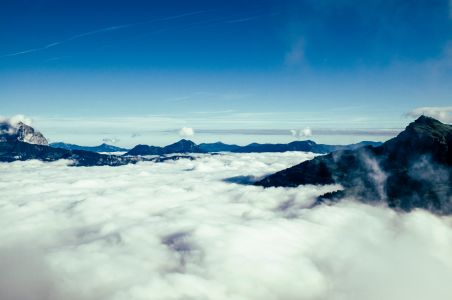 mountains cloud