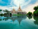 palace by lake